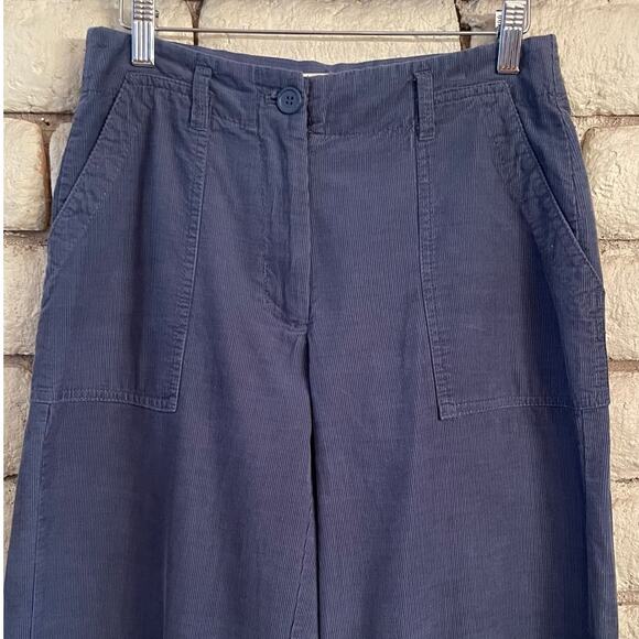 Max Studio Cropped Wide Leg Trousers Cotton Size 4 - Picture 3 of 6